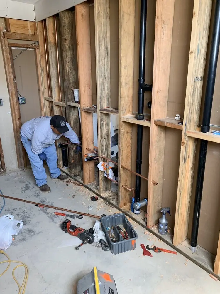 Commercial rough-in plumbing for Water Heater Replacement in Bloomfield Hills